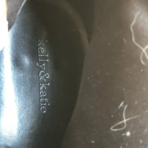 Kelly & Katie Becca Black Leather Studs Knee High Boots Size 8.5M - Picture 13 of 15